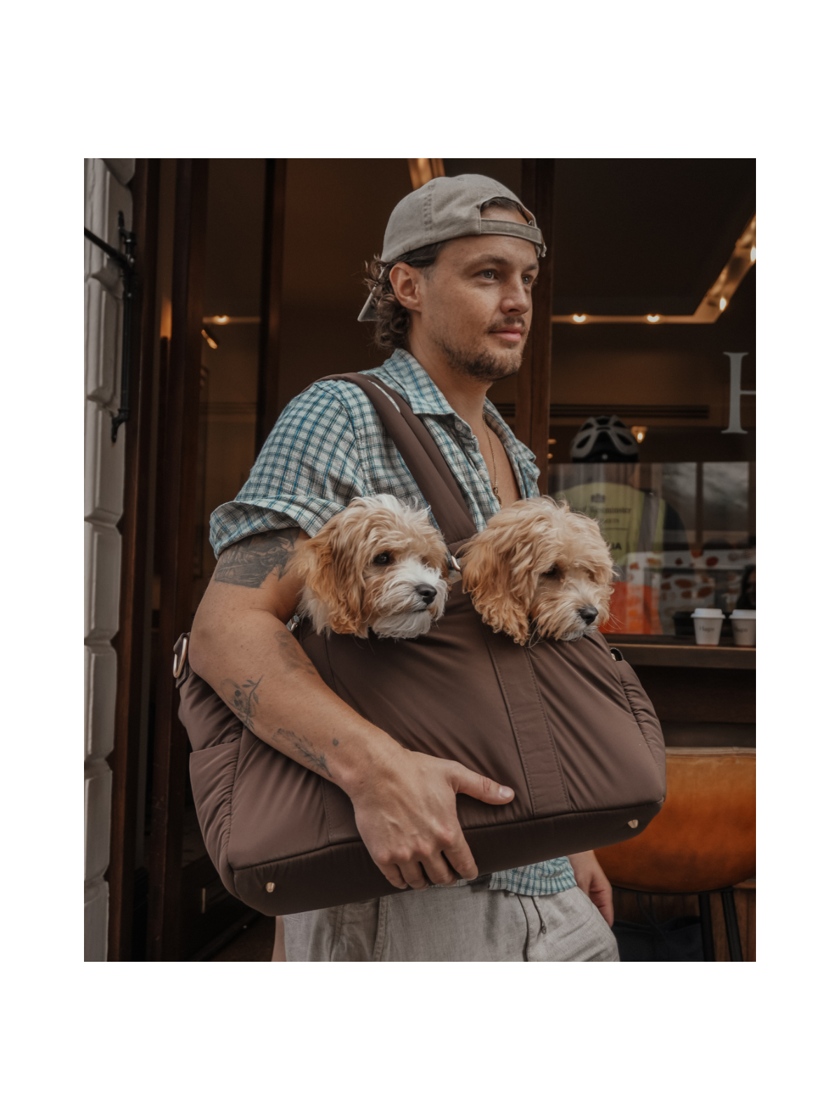 The Puffer Carrier – Chocolate