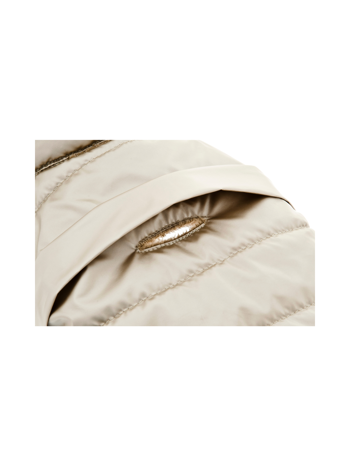 Cristallo Puffer Jacket – Beige