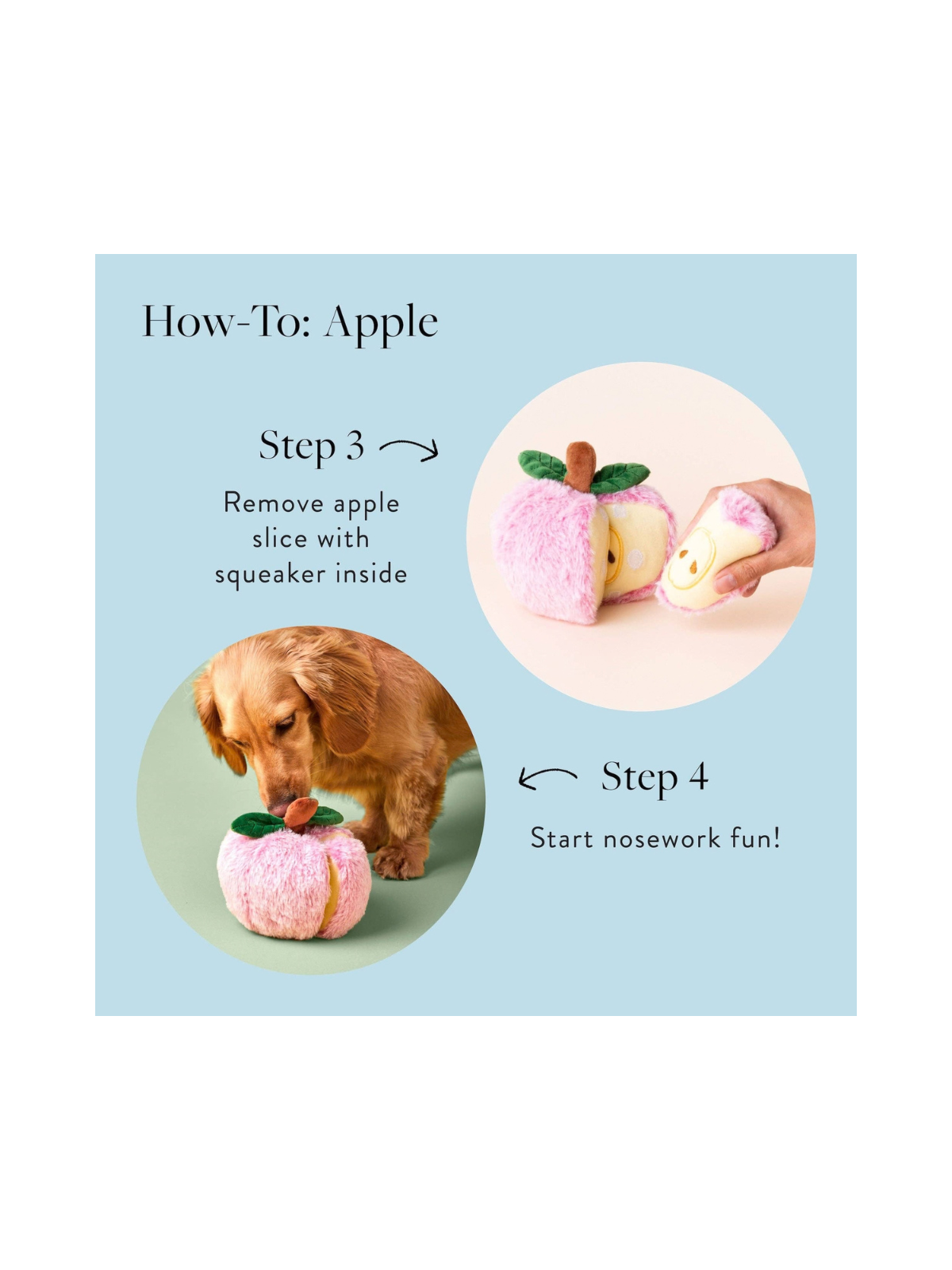 Apple Interactive Snuffle Dog Toy