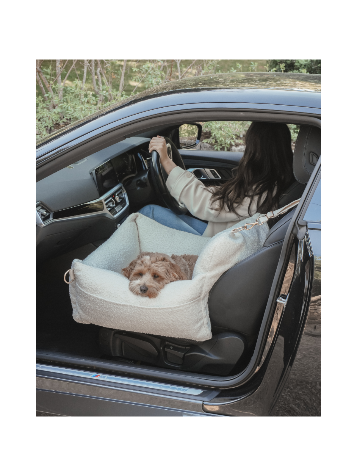 The Bouclé Car Seat