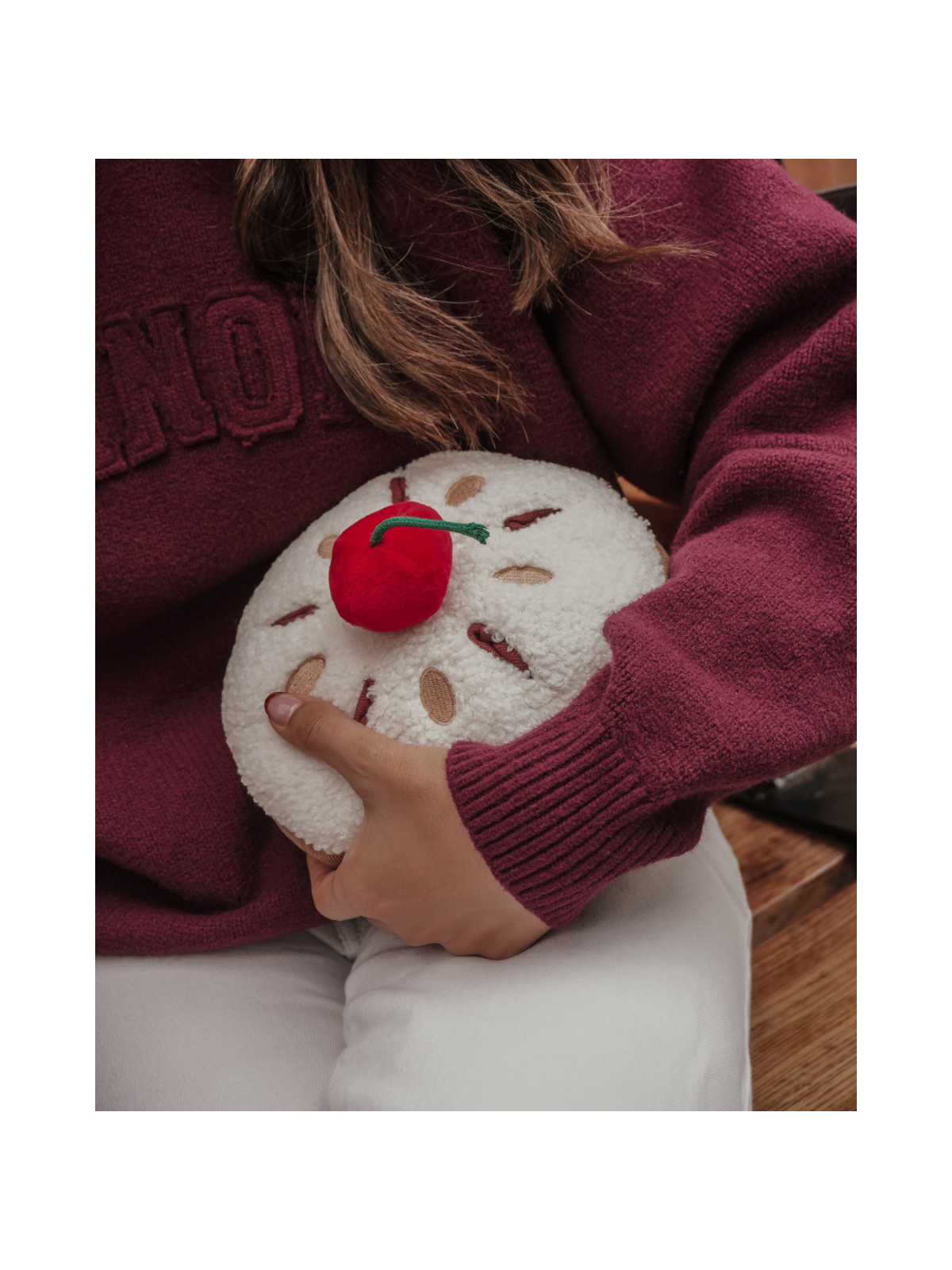 Cherry Bakewell Tart Interactive Dog Toy
