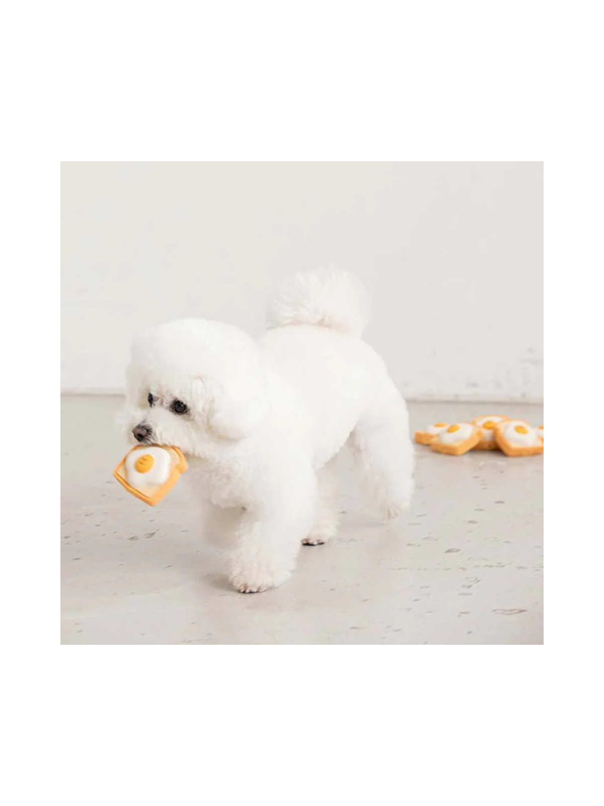 Egg Toast Latex Dog Toy