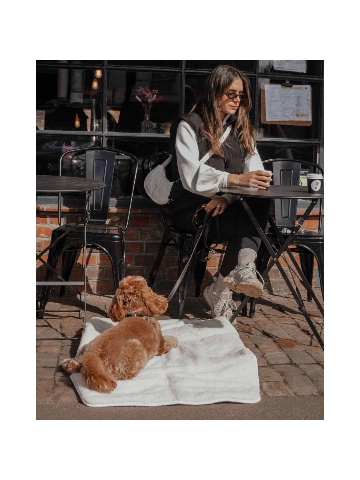 Quilted Settle Mat Tote – Marshmallow