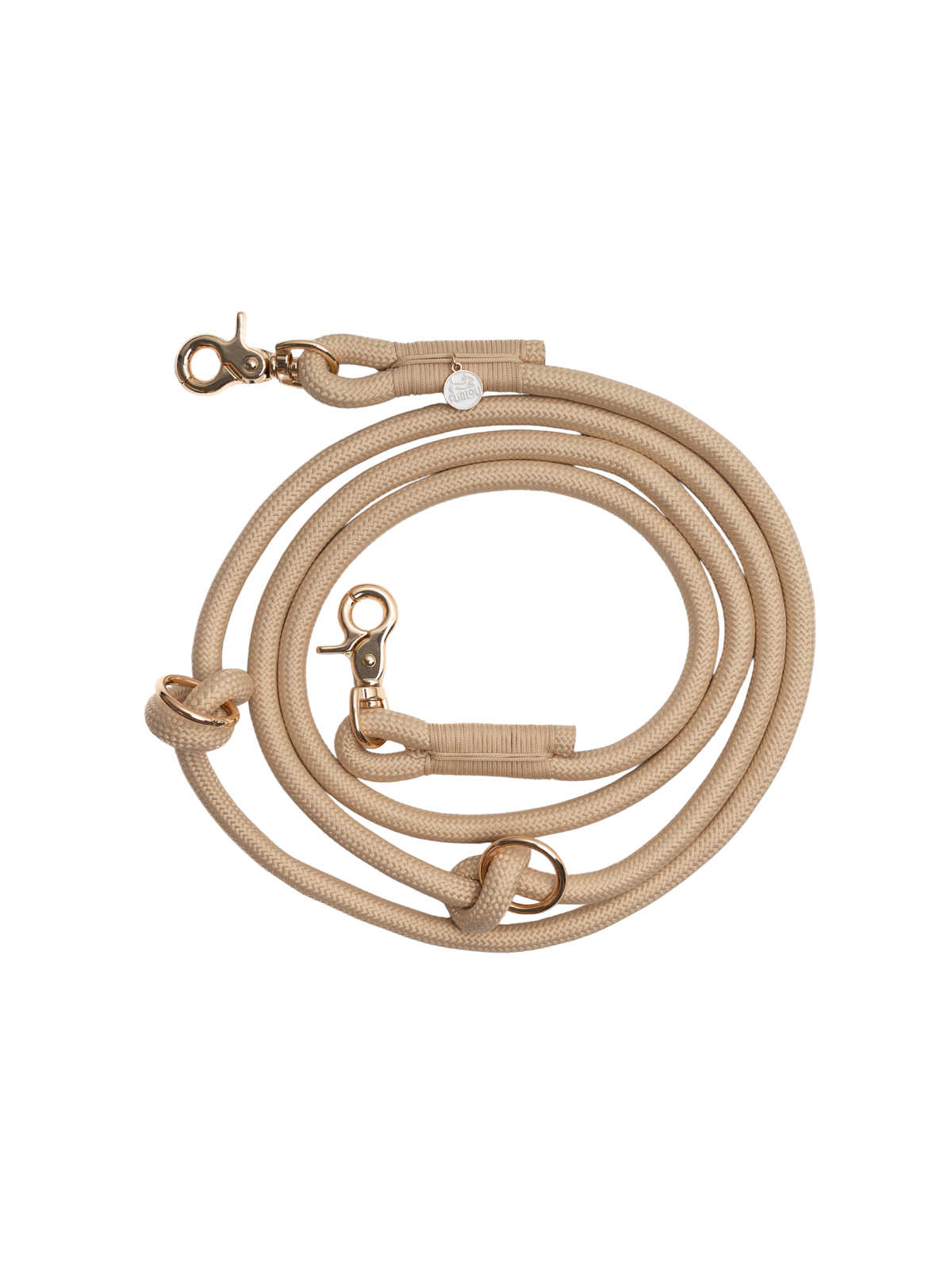 Hands Free Braided Leash – Tan