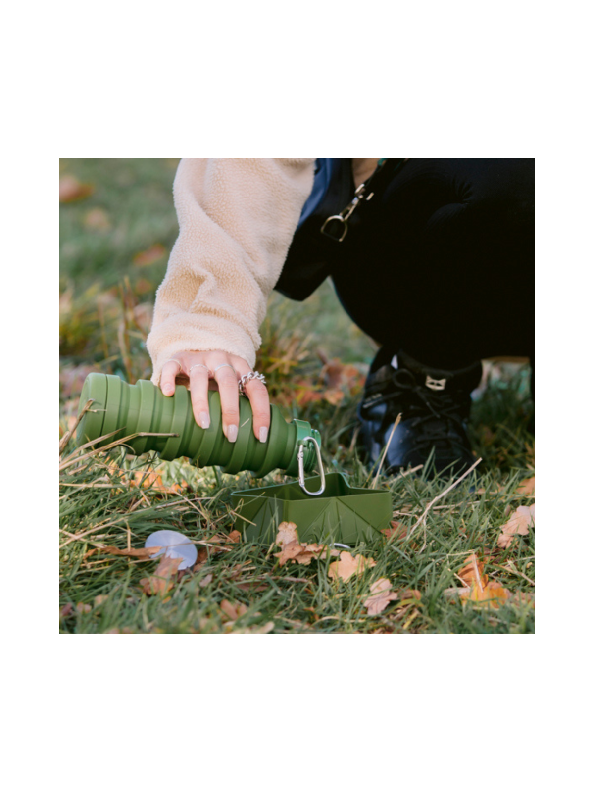 Foldable Travel Bowl - Khaki