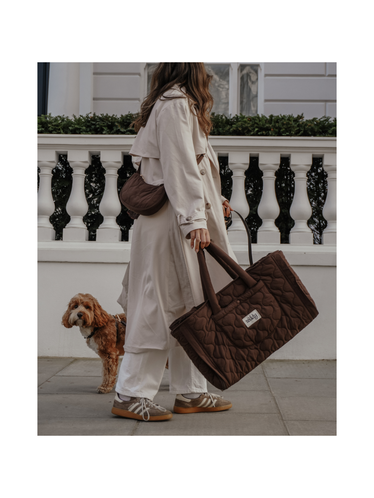 Quilted Settle Mat Tote – Chocolate