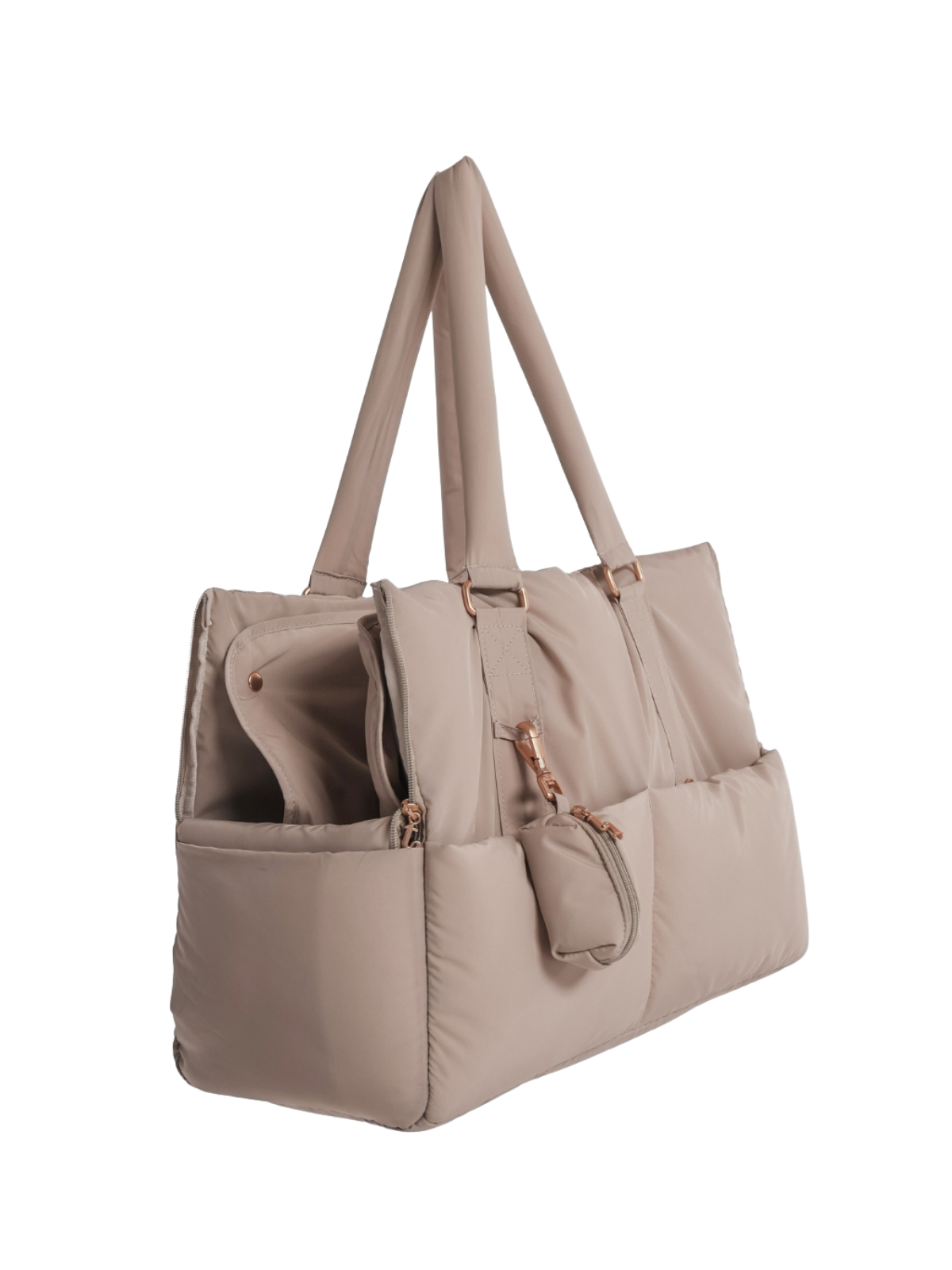 Puffer Dog Carrier – Hazelnut