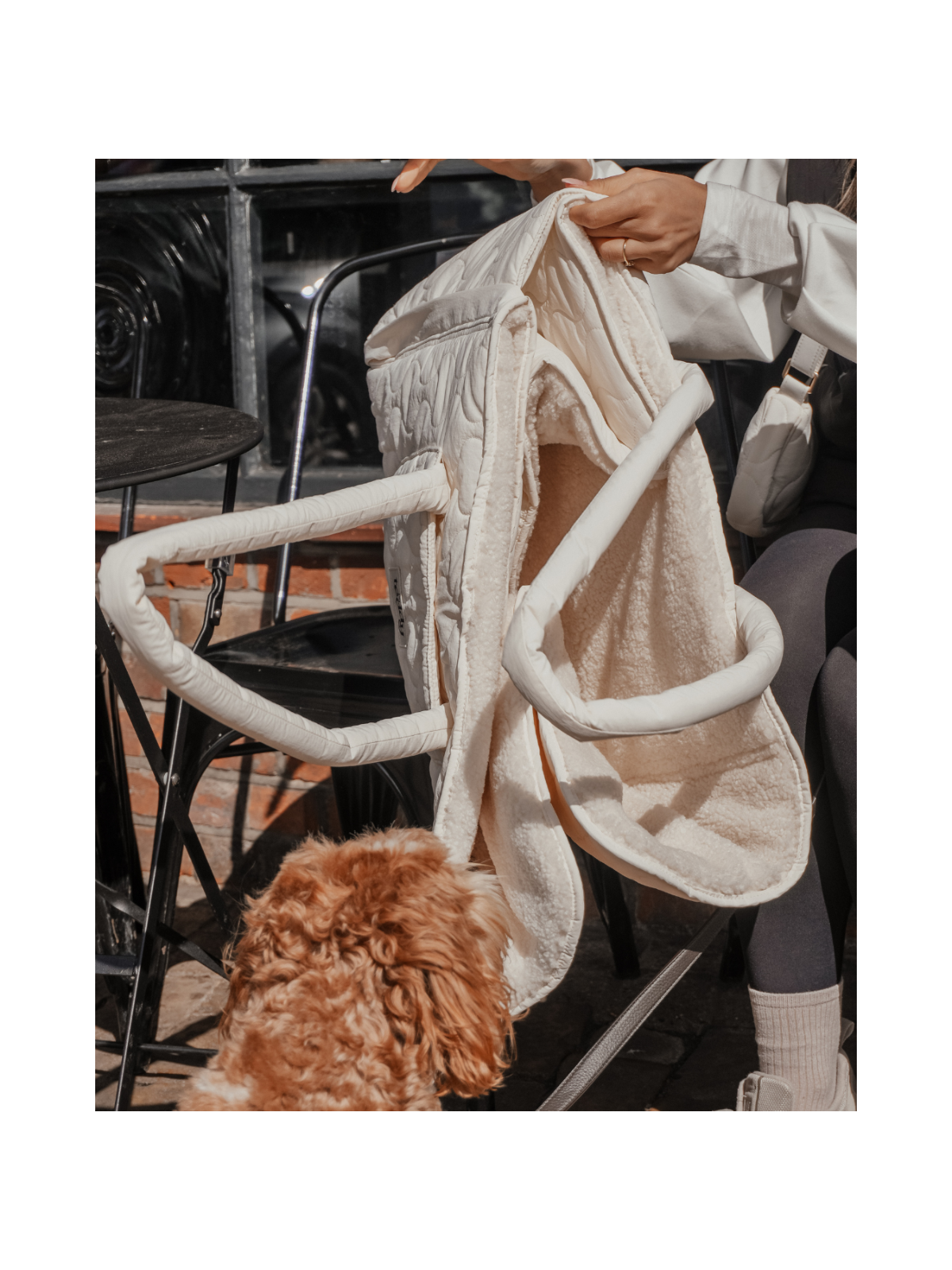 Quilted Settle Mat Tote – Marshmallow