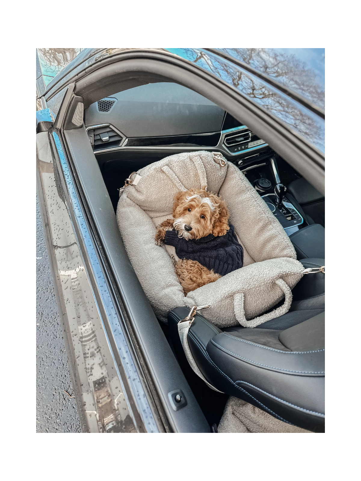 The Cosy Car Seat - Vegan Sherpa