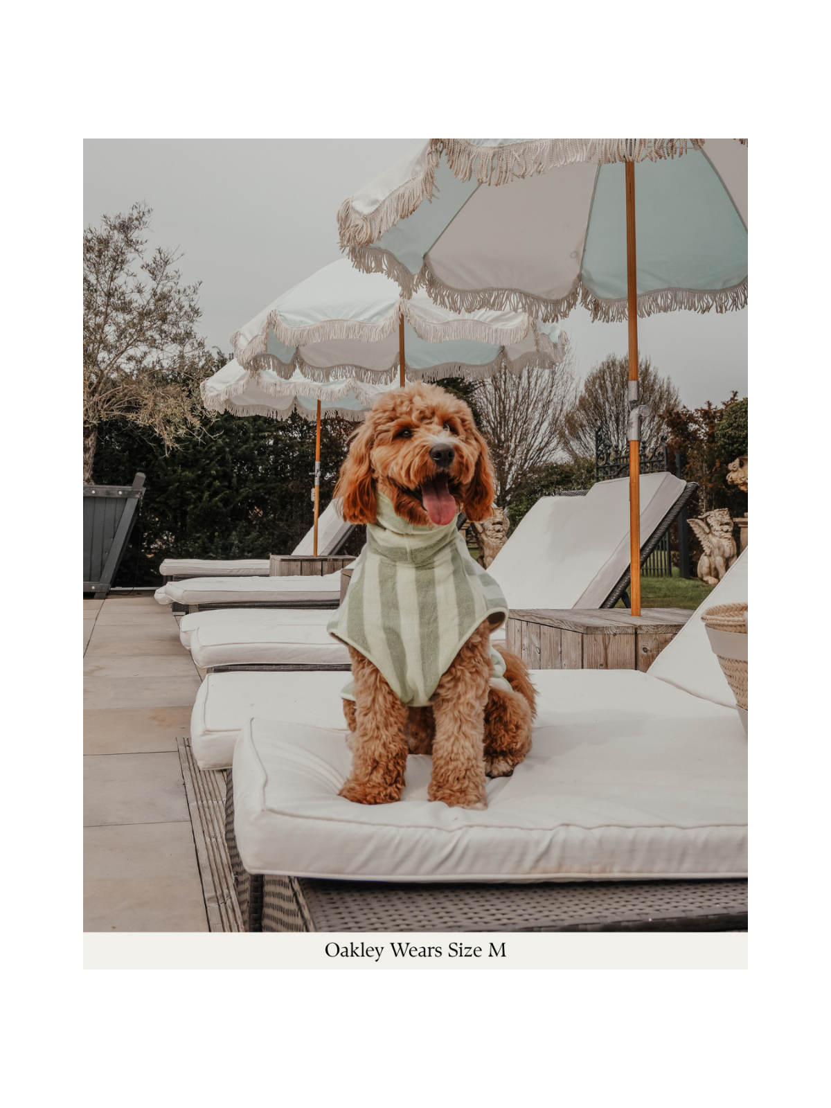 The Cosy Cloak Drying Robe – Matcha Stripe