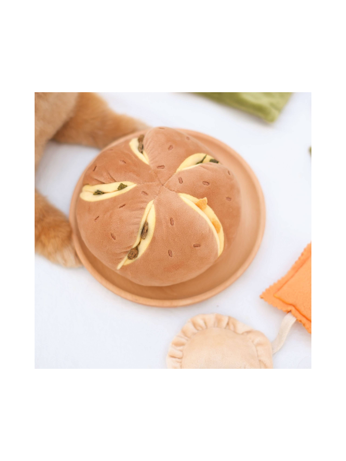 Cheesy Bread Nosework Toy
