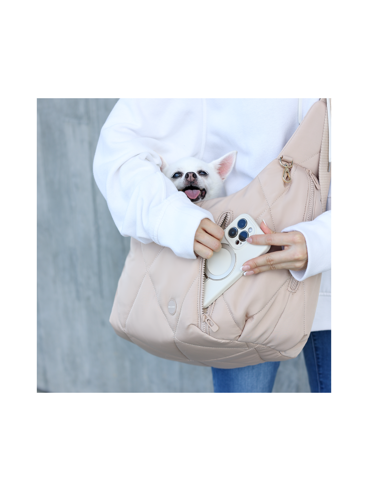 Cloud Crossbody Pet Carrier - Latte