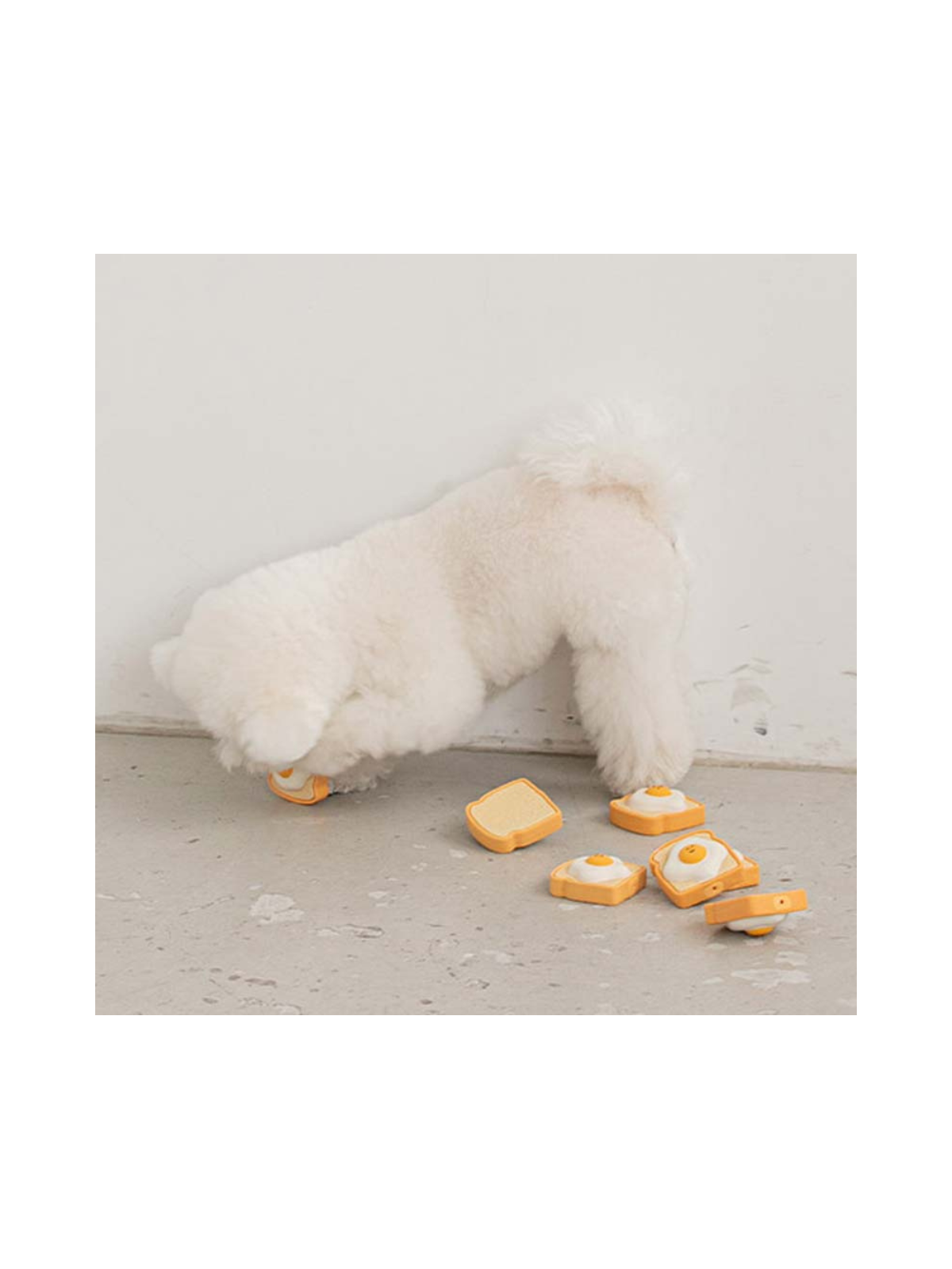 Egg Toast Latex Dog Toy