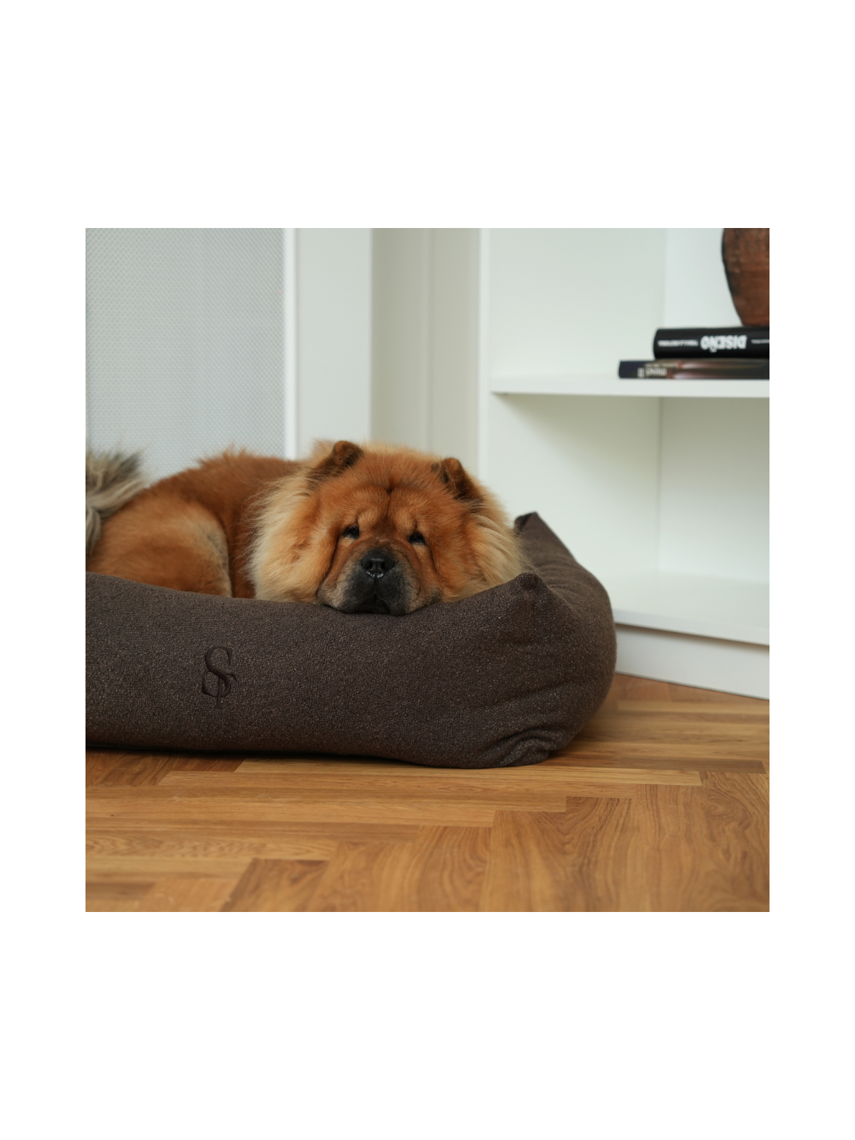 Vera Dog Bed – Chestnut Bouclé