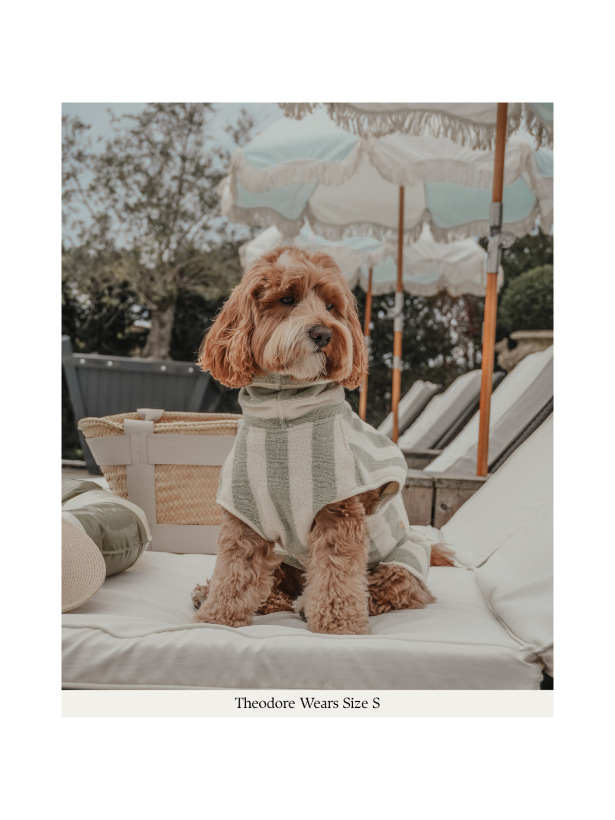 The Cosy Cloak Drying Robe – Matcha Stripe