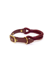 Rope Collar – Saddle – Gold Hardware