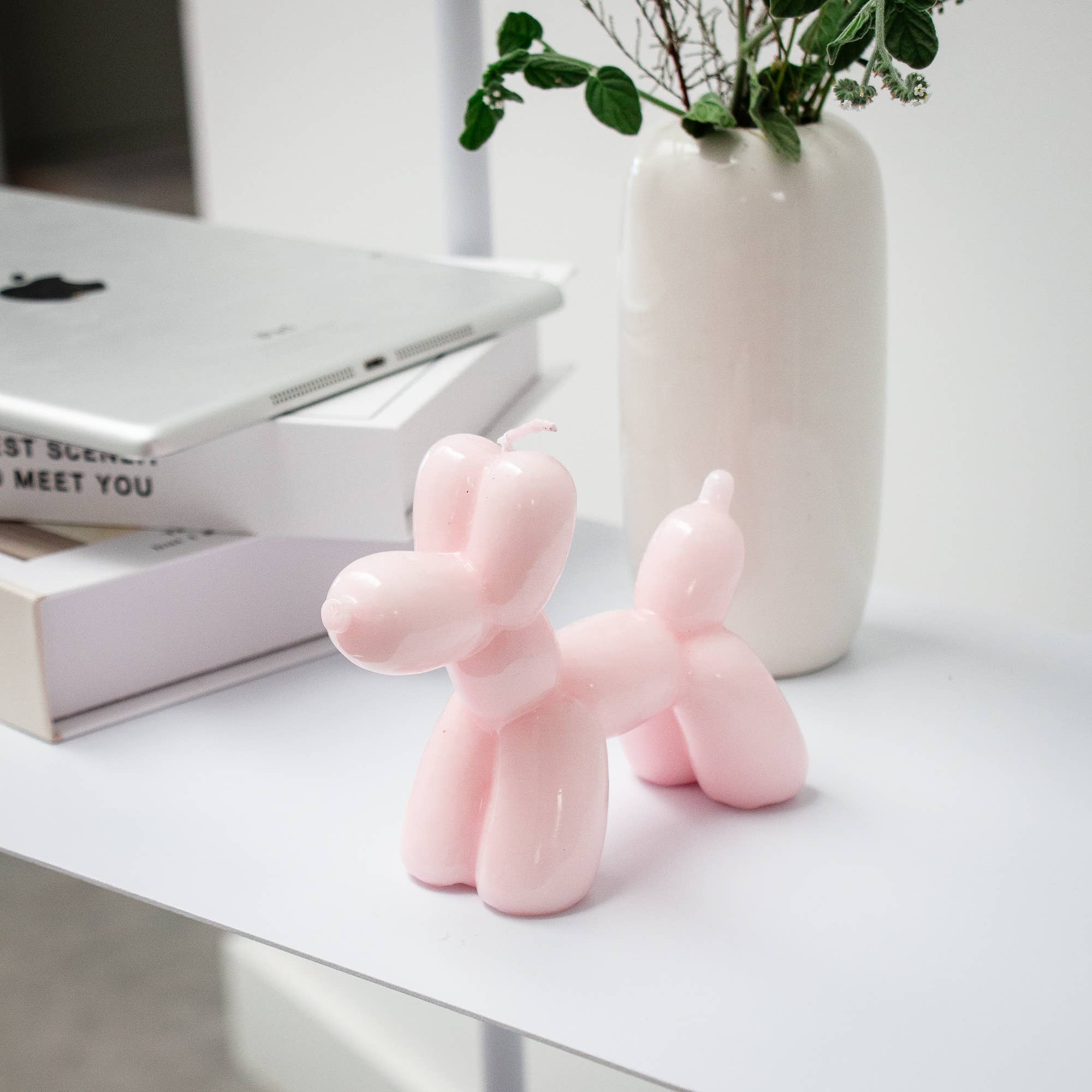 Balloon Dog Candle – Pink