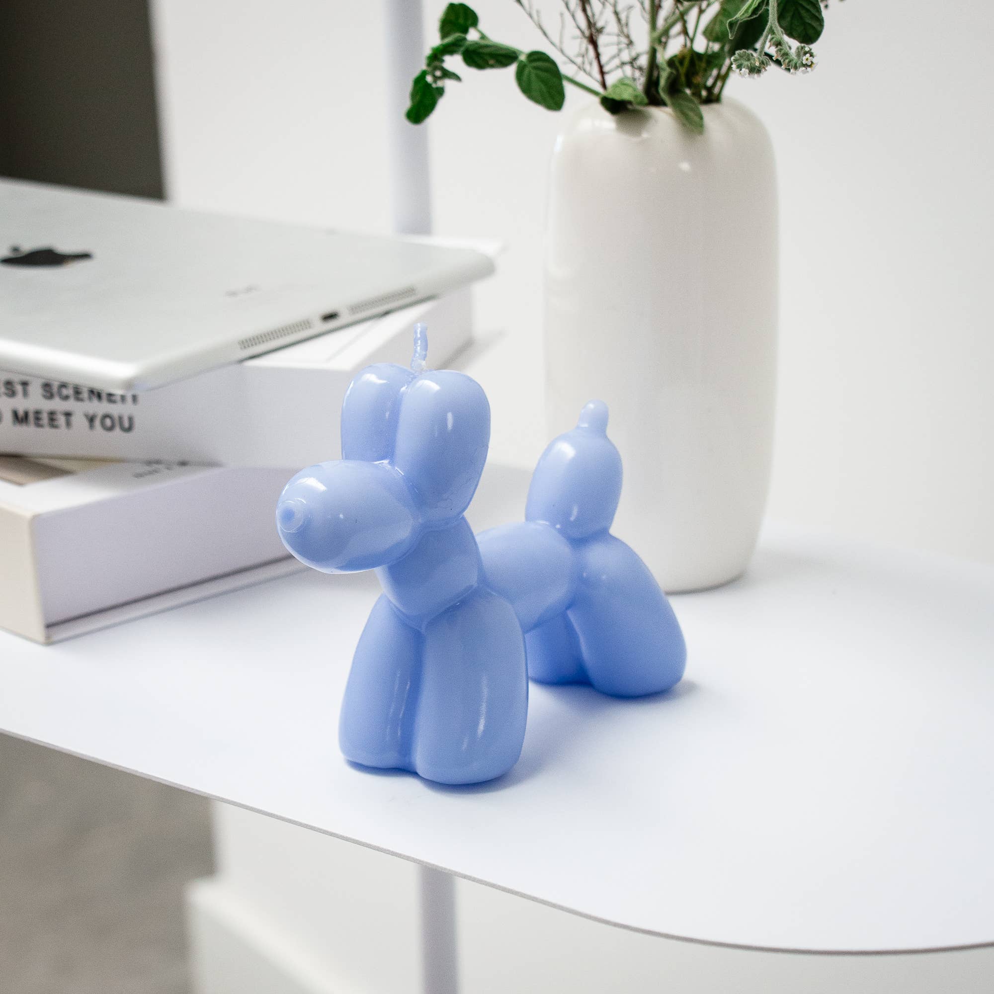 Balloon Dog Candle – Blue