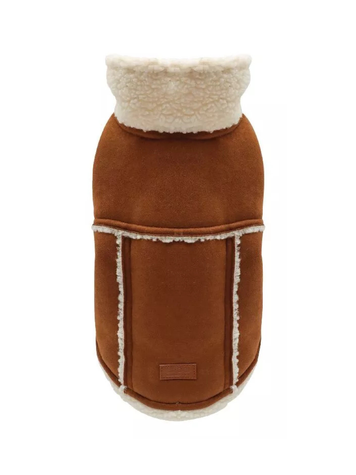 Outdoor Shearling Dog Jacket – Caramel