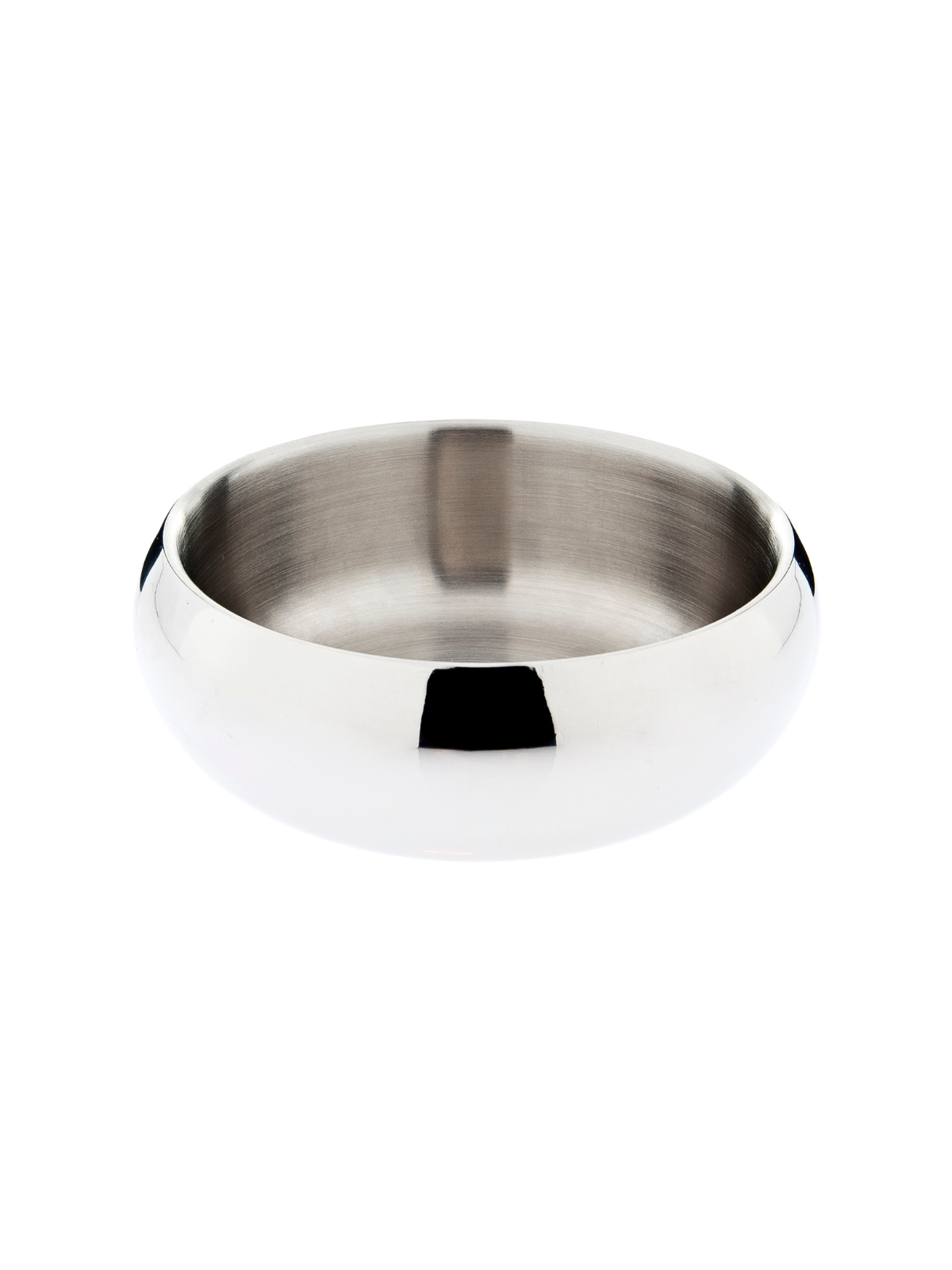 Rounded Double Wall Stainless Steel Bowl